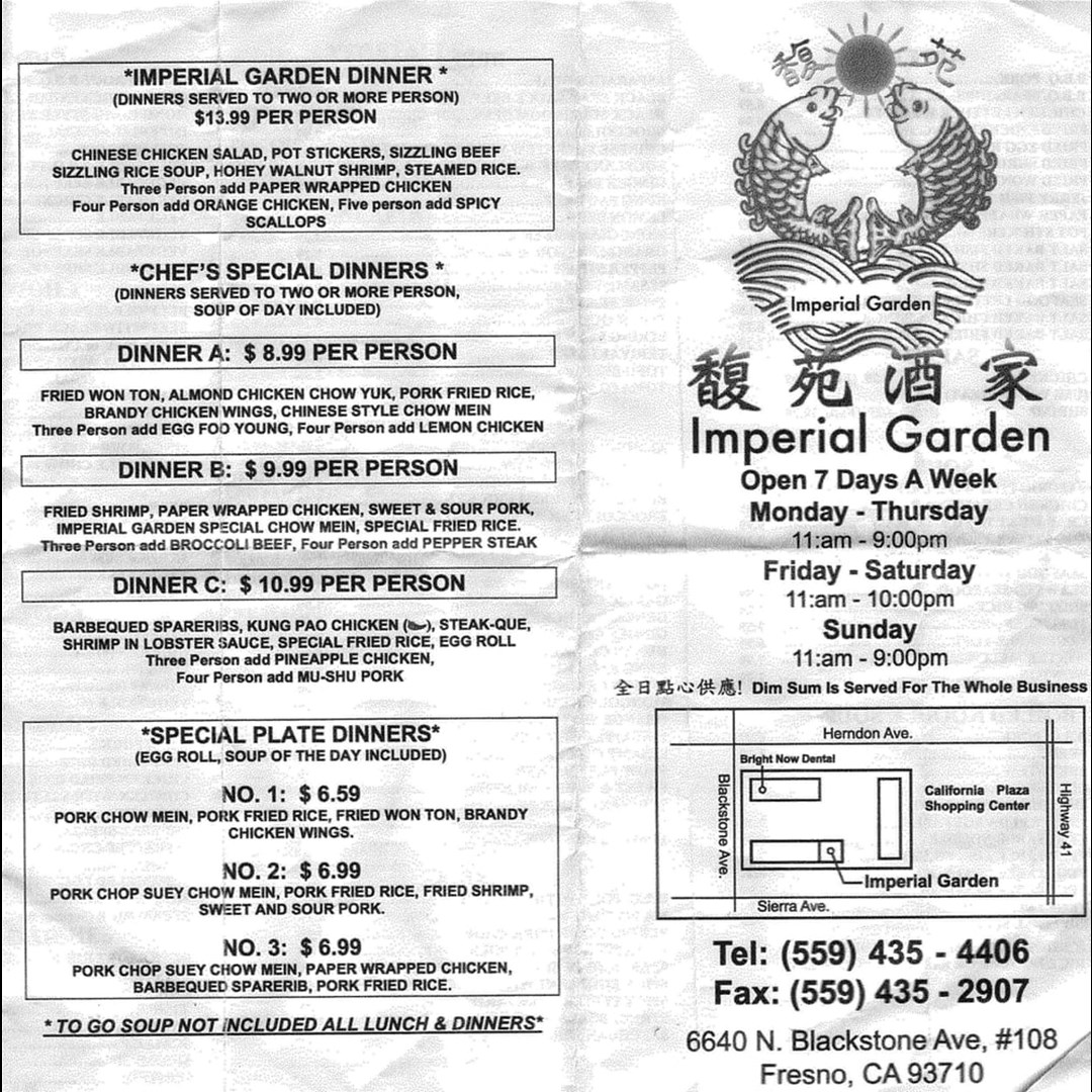 Imperial Garden Restaurant Fresno